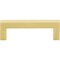 Elements 3" Center-to-Center Brushed Gold Square Stanton Cabinet Bar Pull 625-3BG - alternate 6